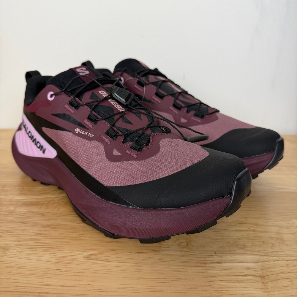 Salomon Genesis GTX Gore Tex Womens 6 (EUR 37.33) Trail Running Shoes Rose Black - Picture 2 of 9